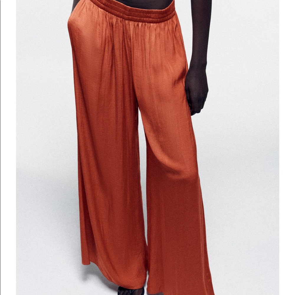 Zara flowy wide pants NWT